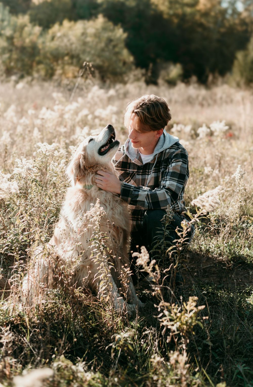 Senior with Dog