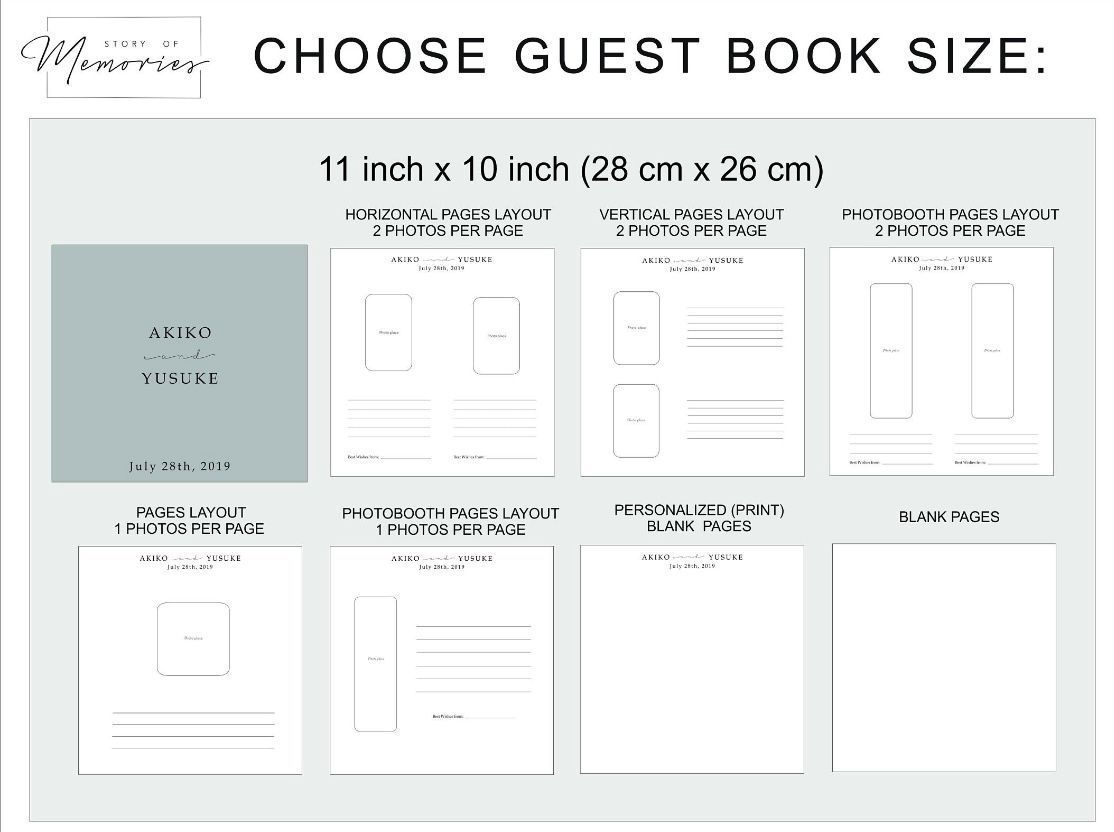 Photo booth album featuring 2x6" or 4x6" prints, allowing guests to select and preserve their favorite moments from the event.