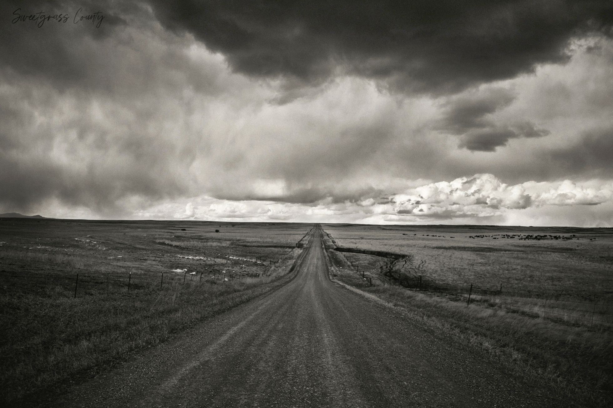 Montana back road near Big Timber.