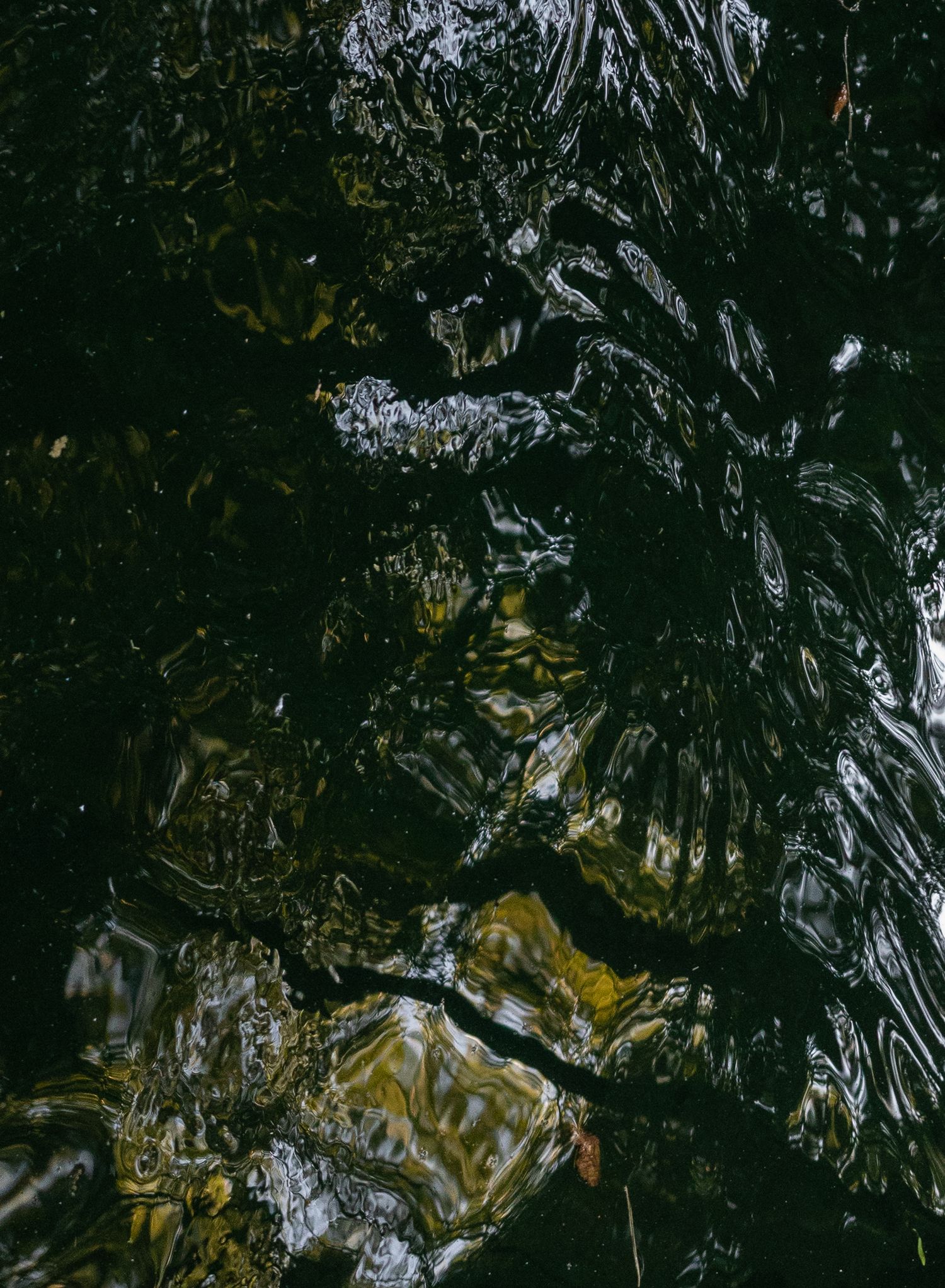Distorted water reflection