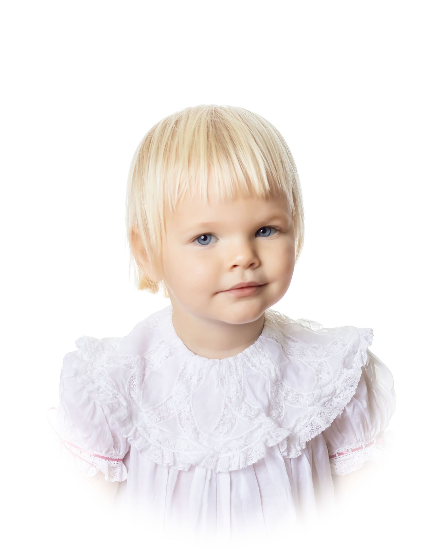 Child Heirloom Portrait Black and White