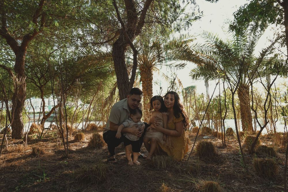 A family photo of the Alfaro's for the Holidays.