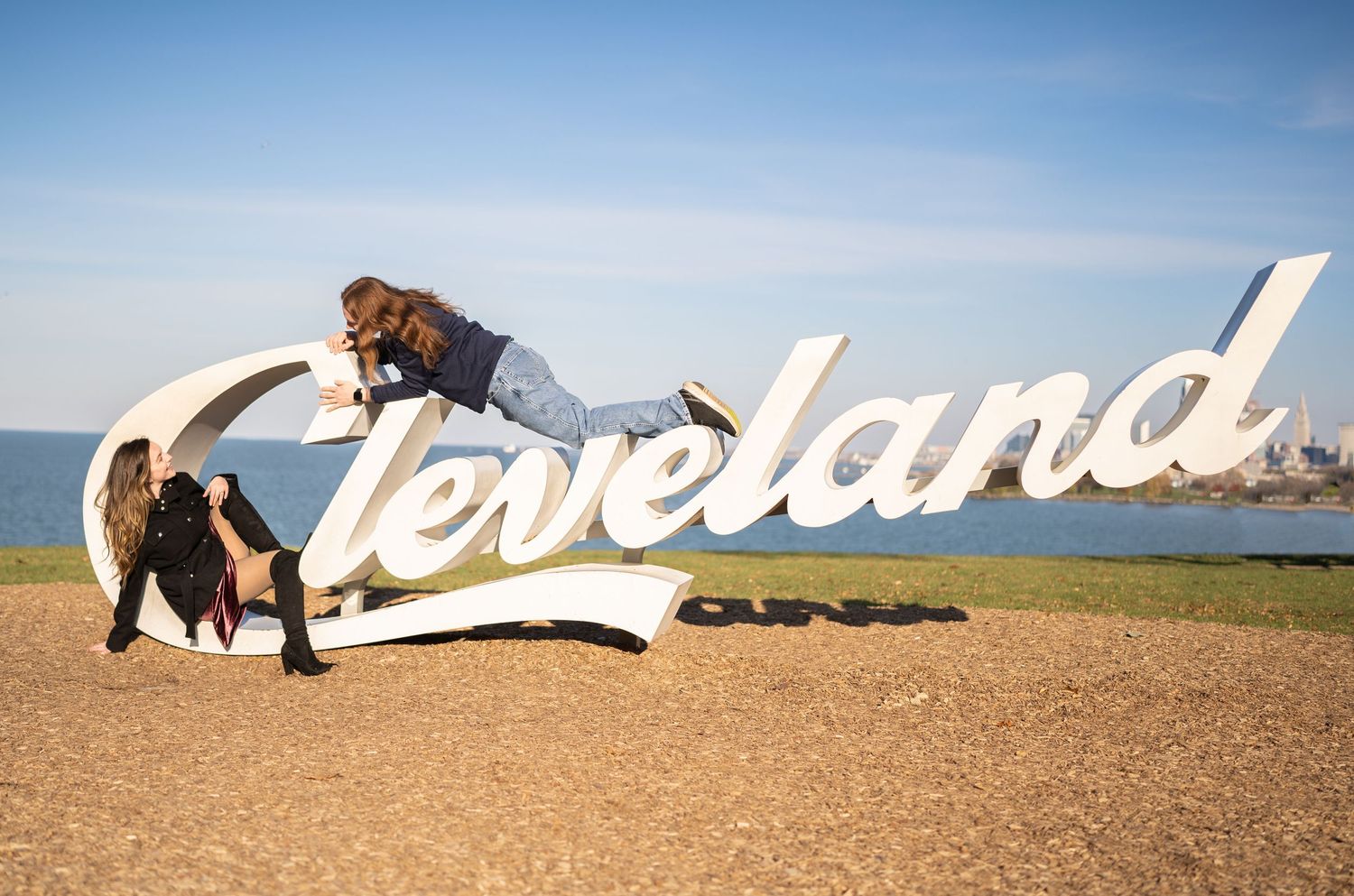 playful engagement session