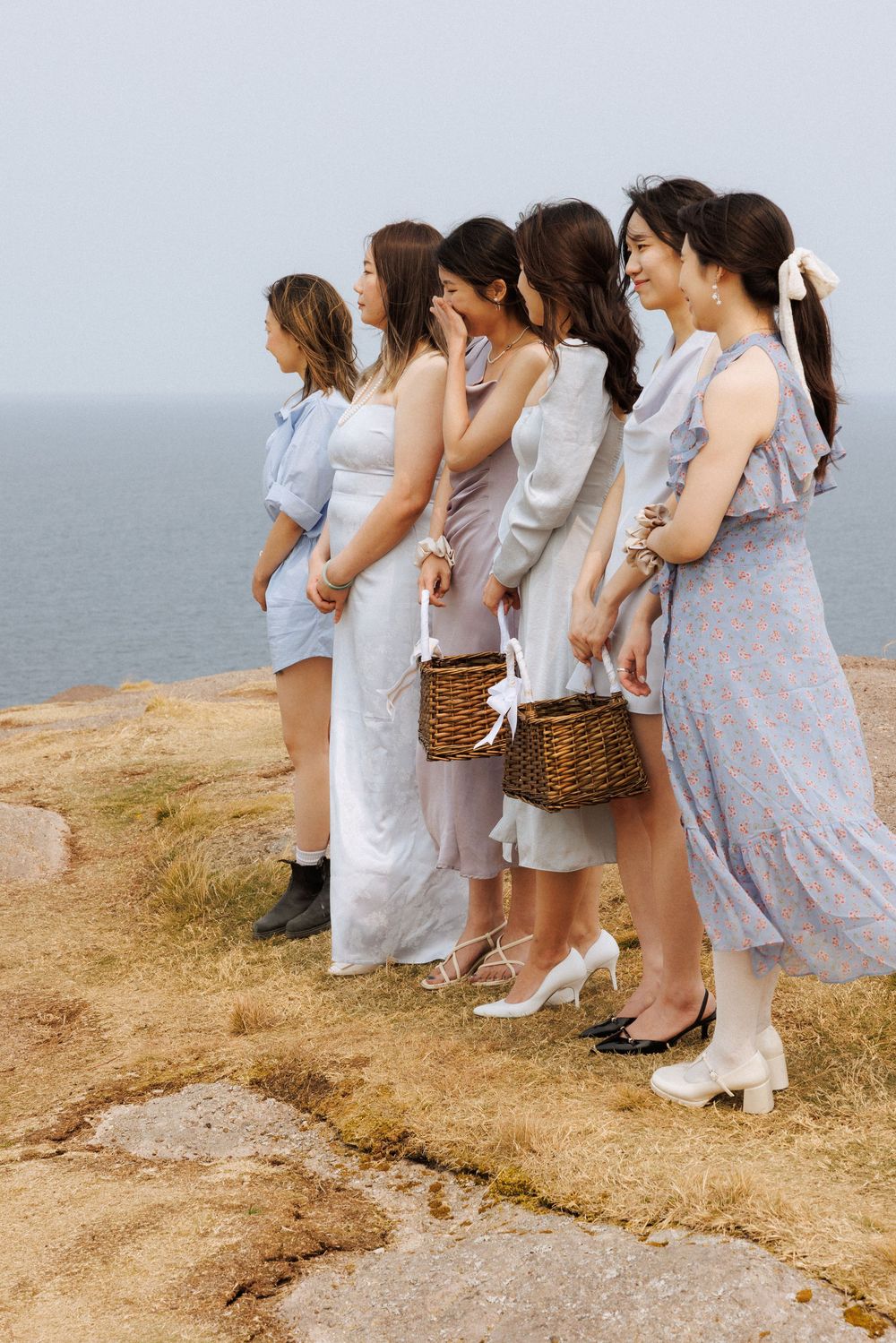 Elopement at Torbay Point captured by Newfoundland documentary style wedding photographer Kaitlyn yvette
