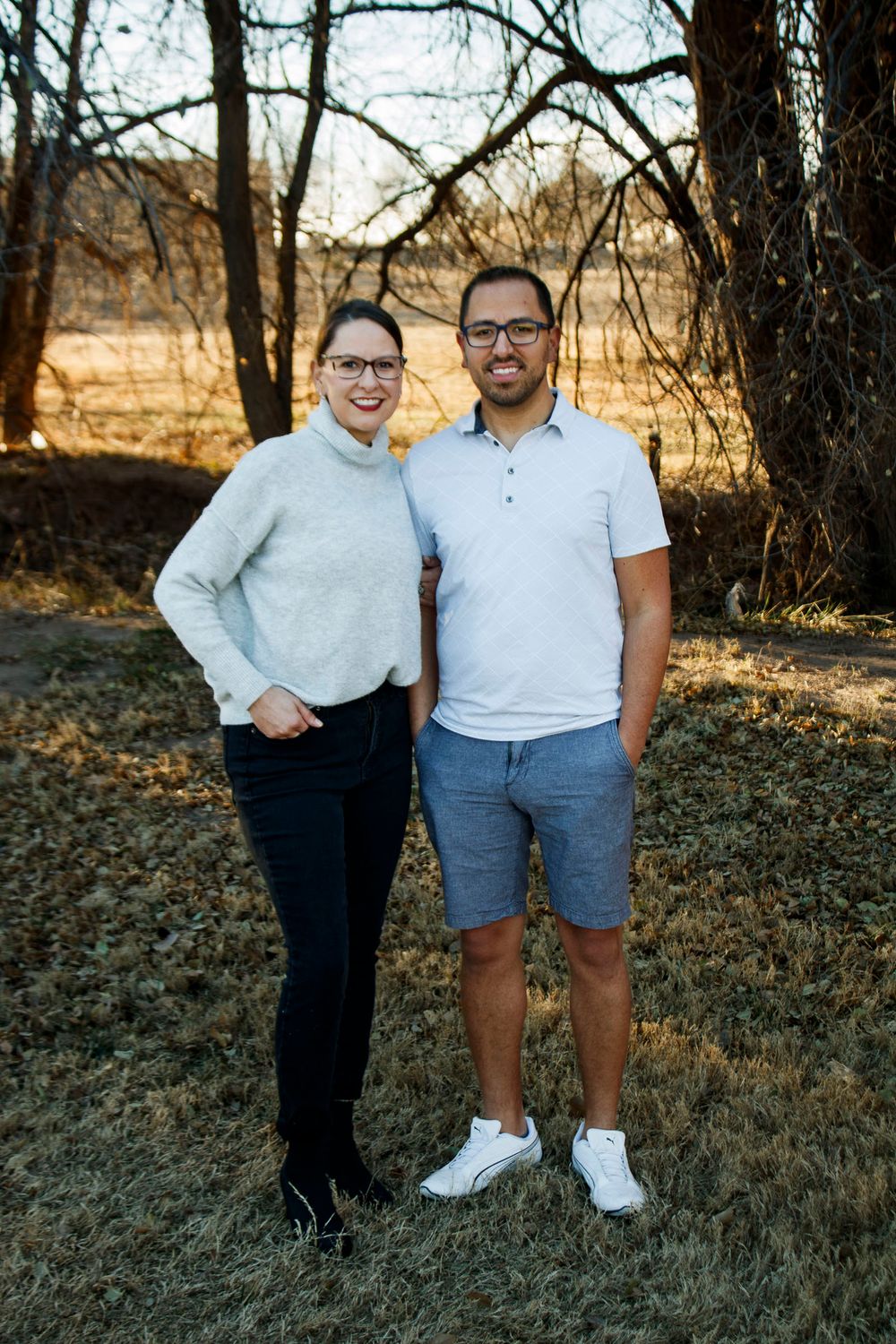 Siblings during an extended family photo session at The League House in Amarillo, Texas
