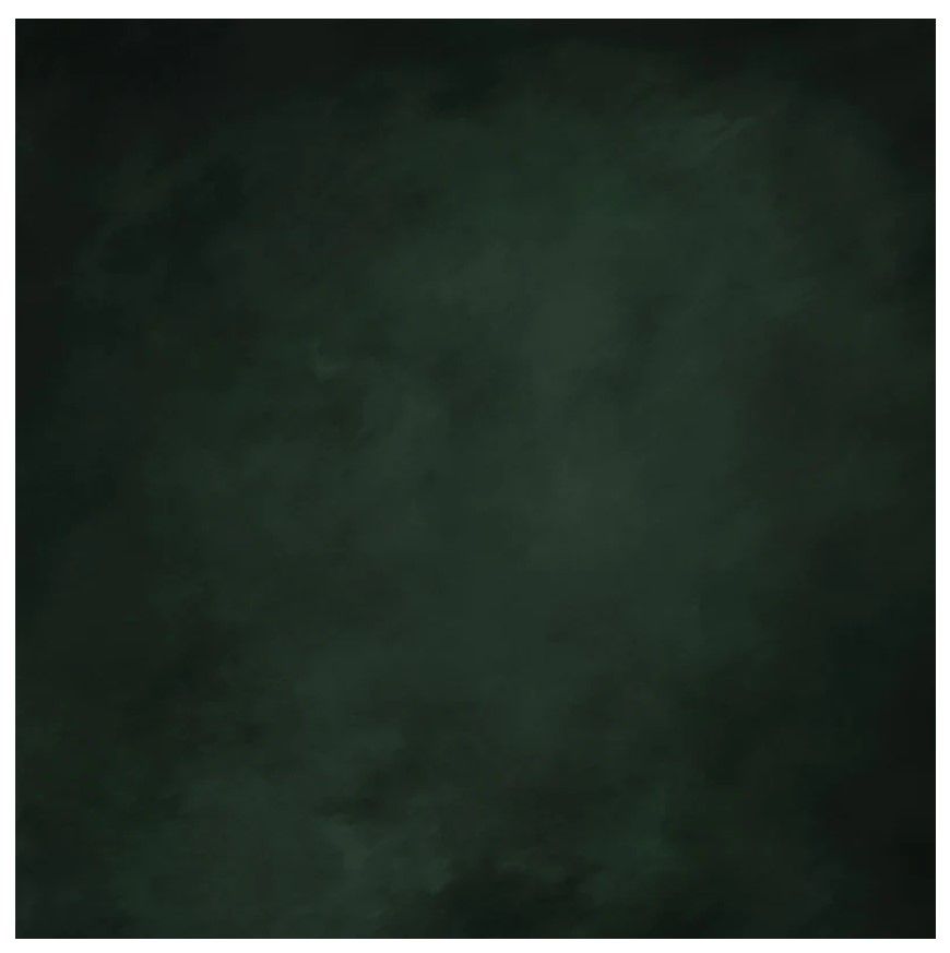 Dark green textured background with a mottled cloudy pattern and vignette effect.