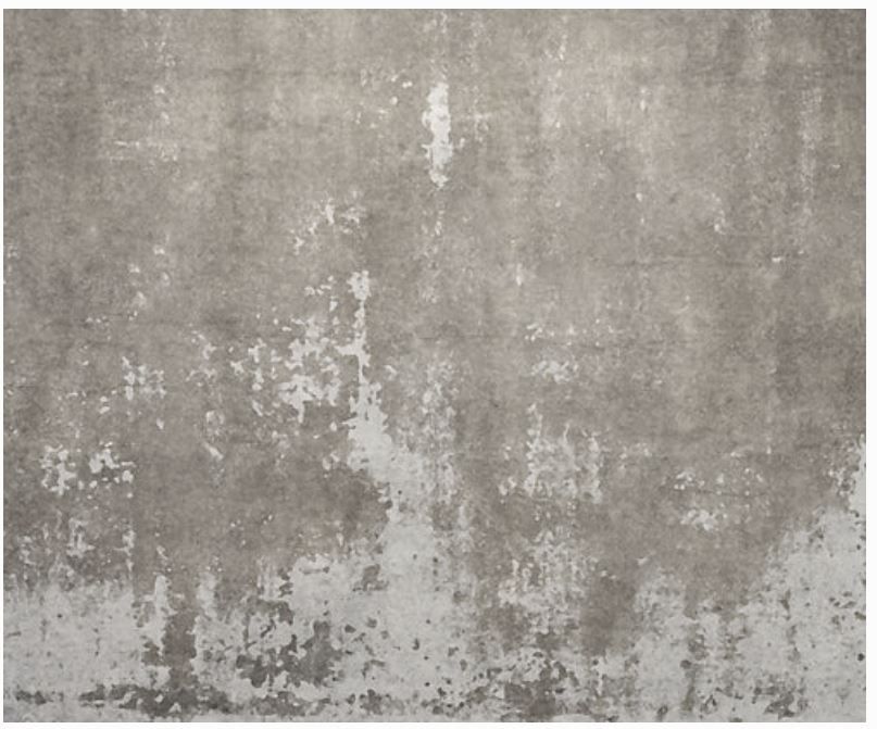 Weathered gray concrete wall texture with distressed surface and mottled white patina effect.