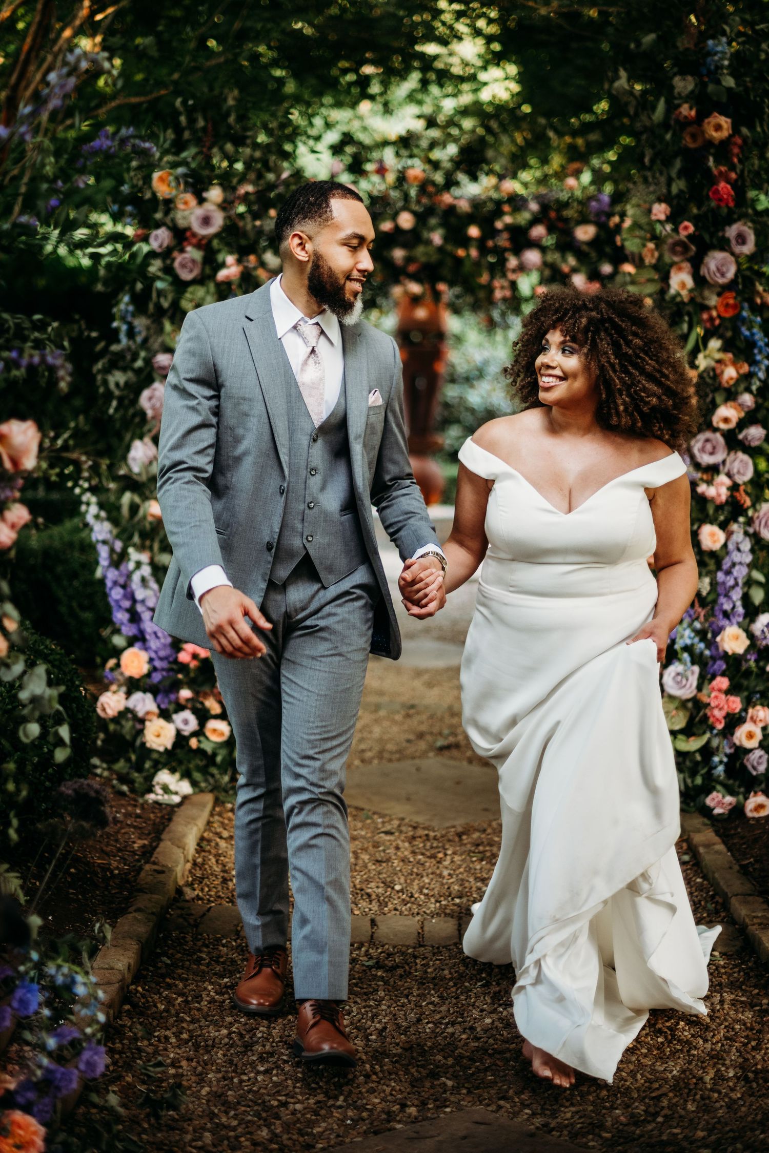Bride + Groom celebrate their marriage