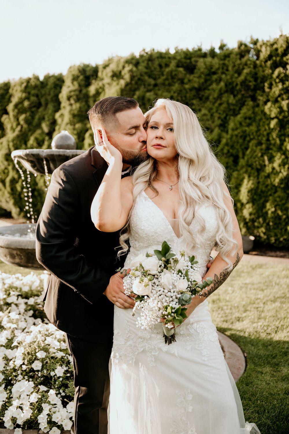 Luxury bridal portraits in Bella Fiori's Gardens