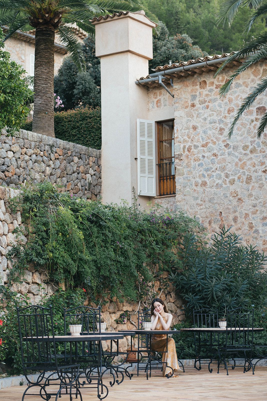 Girl in Belmond La Residencia, Mallorca
