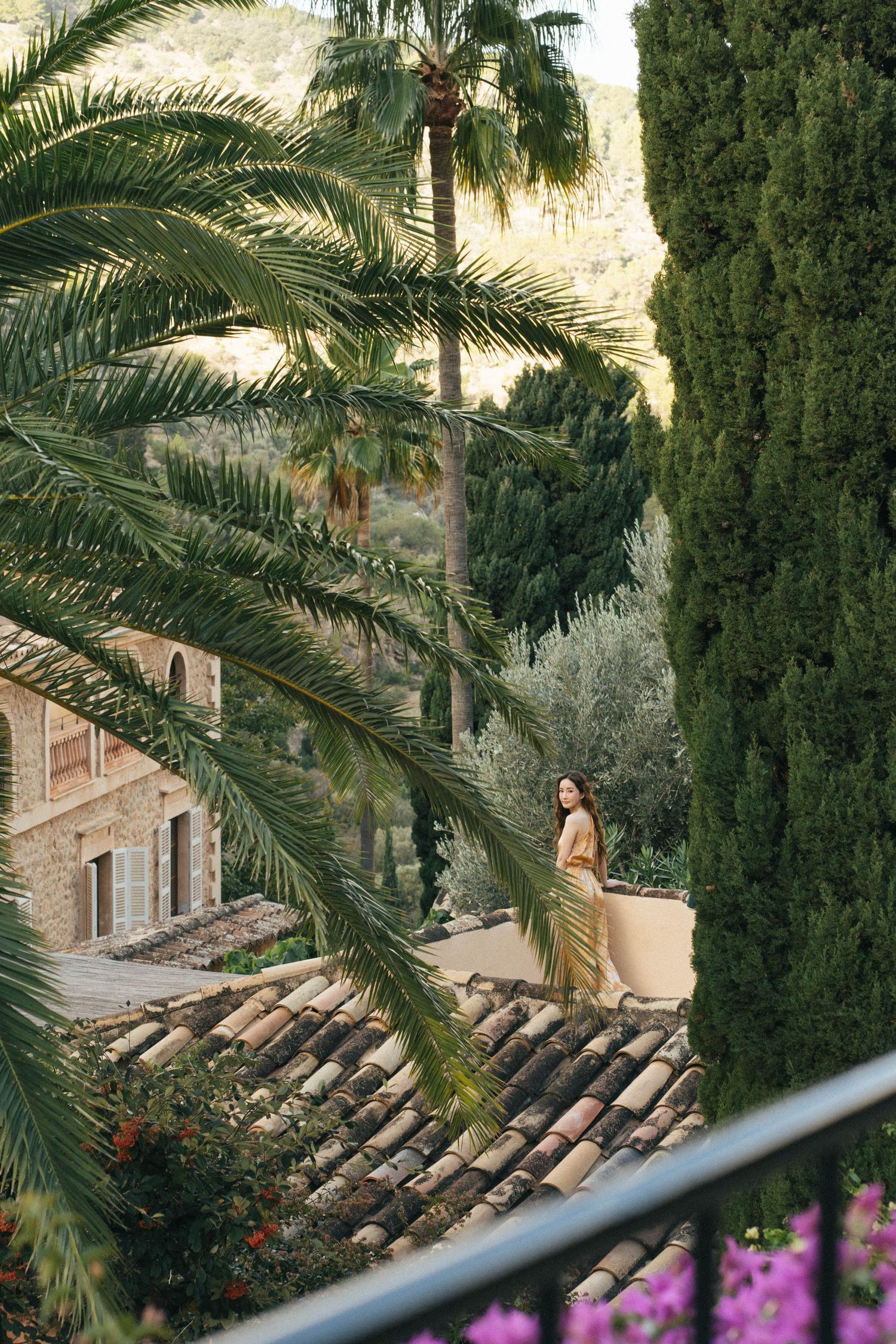 Girl in Belmond La Residencia, Mallorca