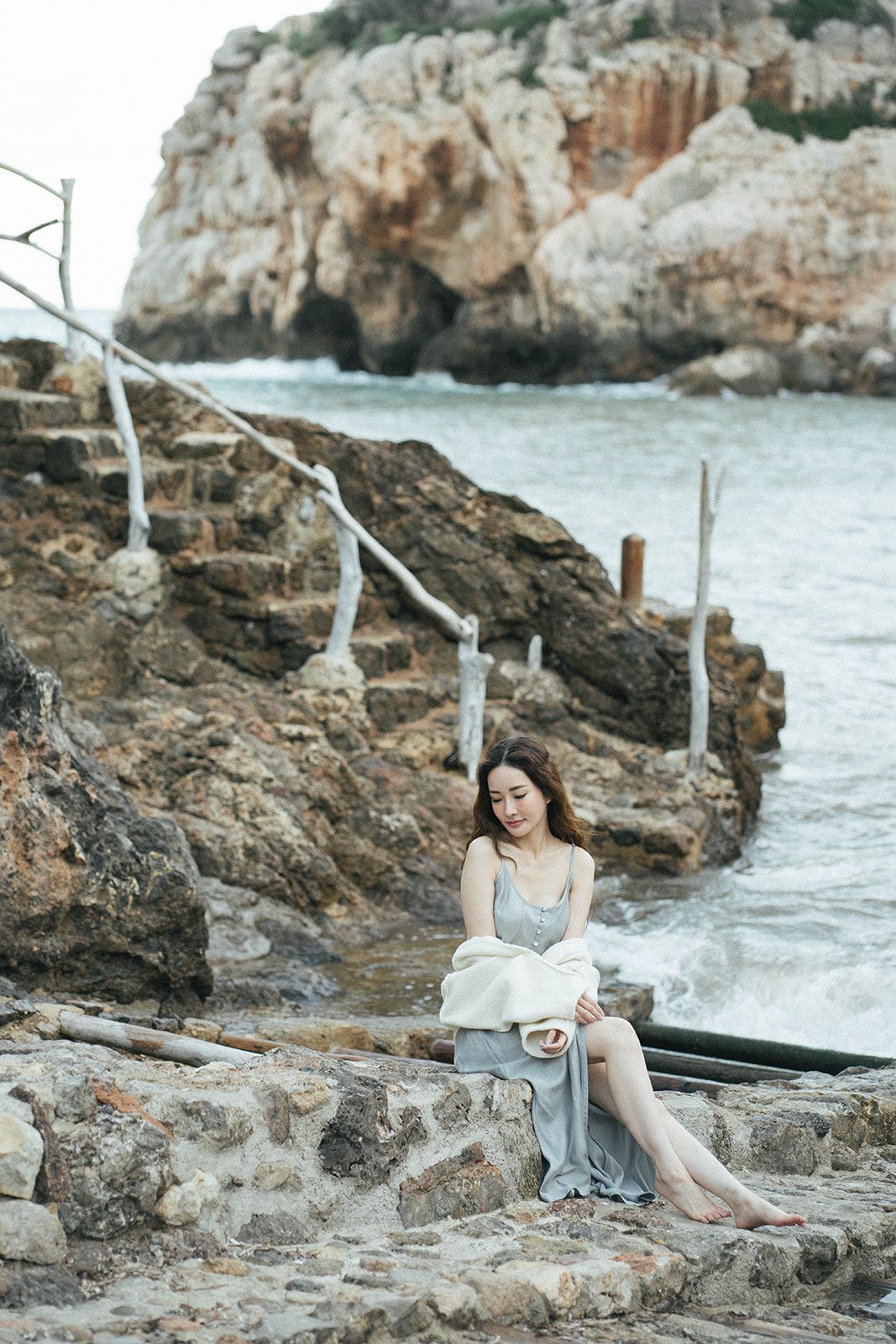 Girl in Belmond Cala deia, Mallorca, personal session