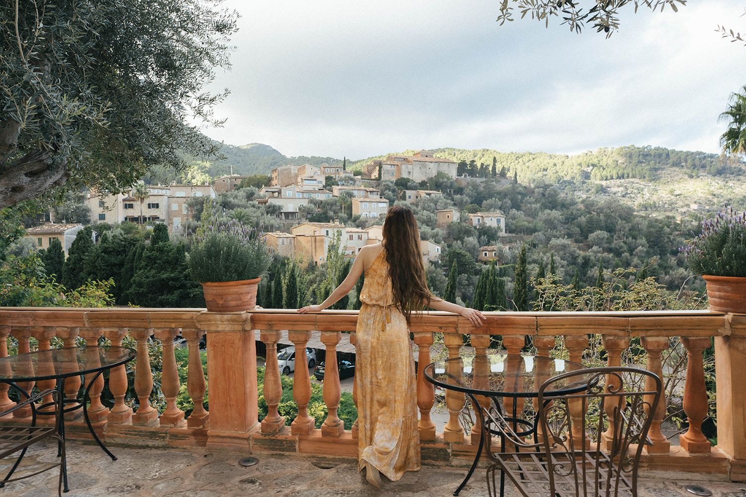 Girl in Belmond La Residencia, Mallorca