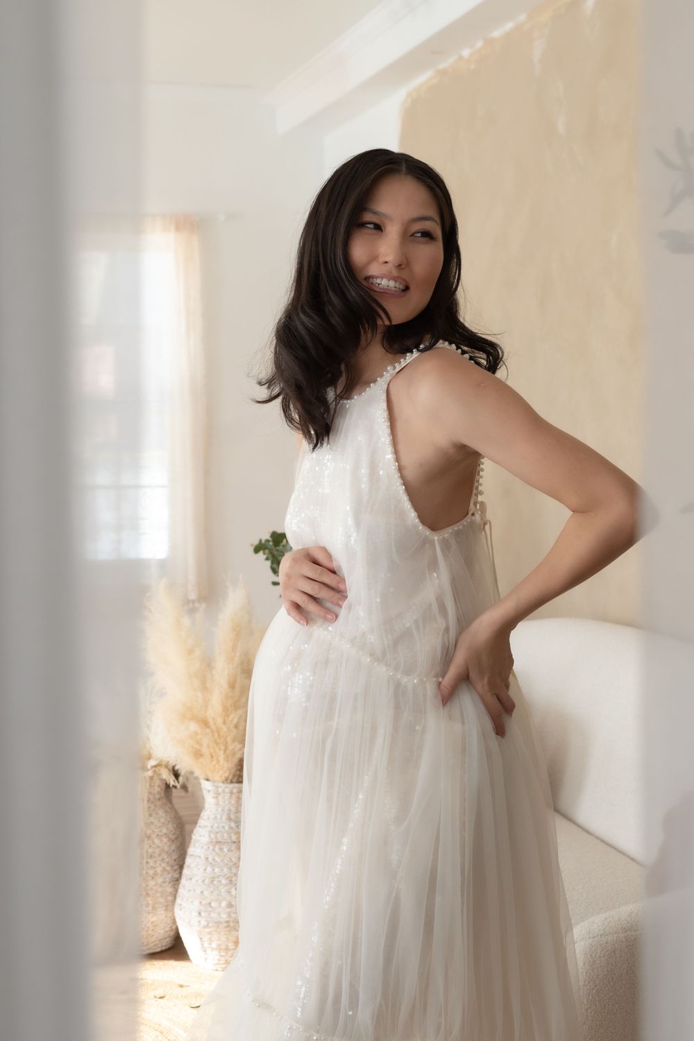 maternity photoshoot in a studio setting in Winfield, IL