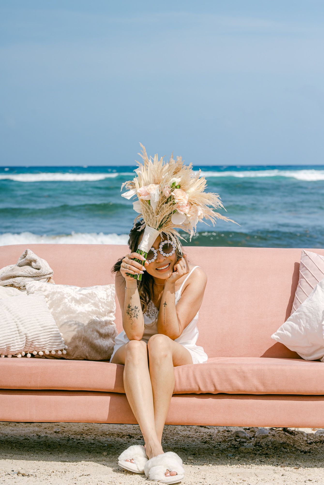 Romantic Riviera Maya wedding photo at Blue Venado Weddings.