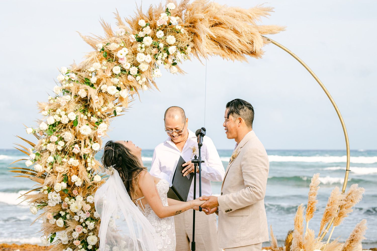 Candid Blue Venado Weddings photo – emotional bride and groom moment.