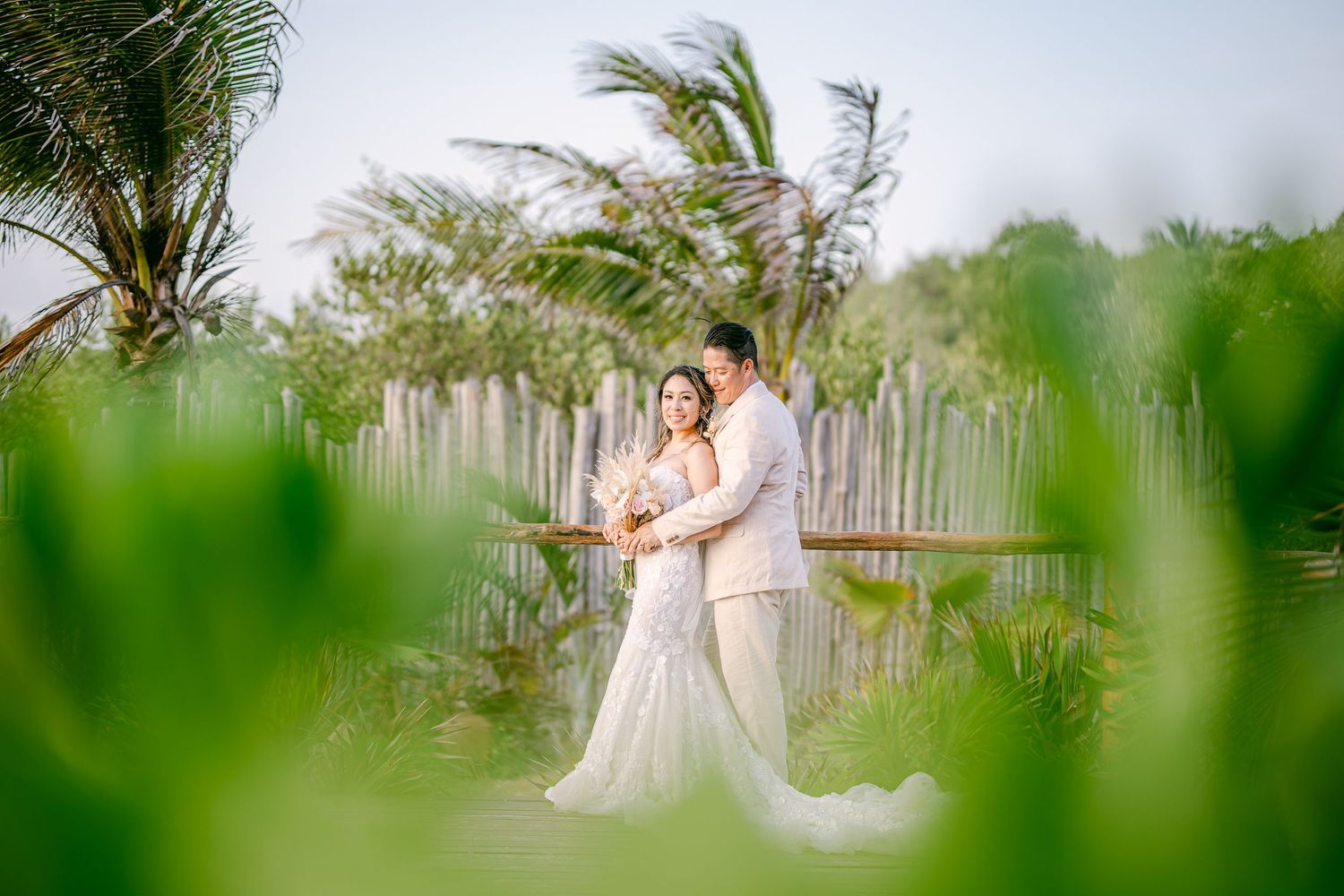 Candid Blue Venado Weddings photo – emotional bride and groom moment.
