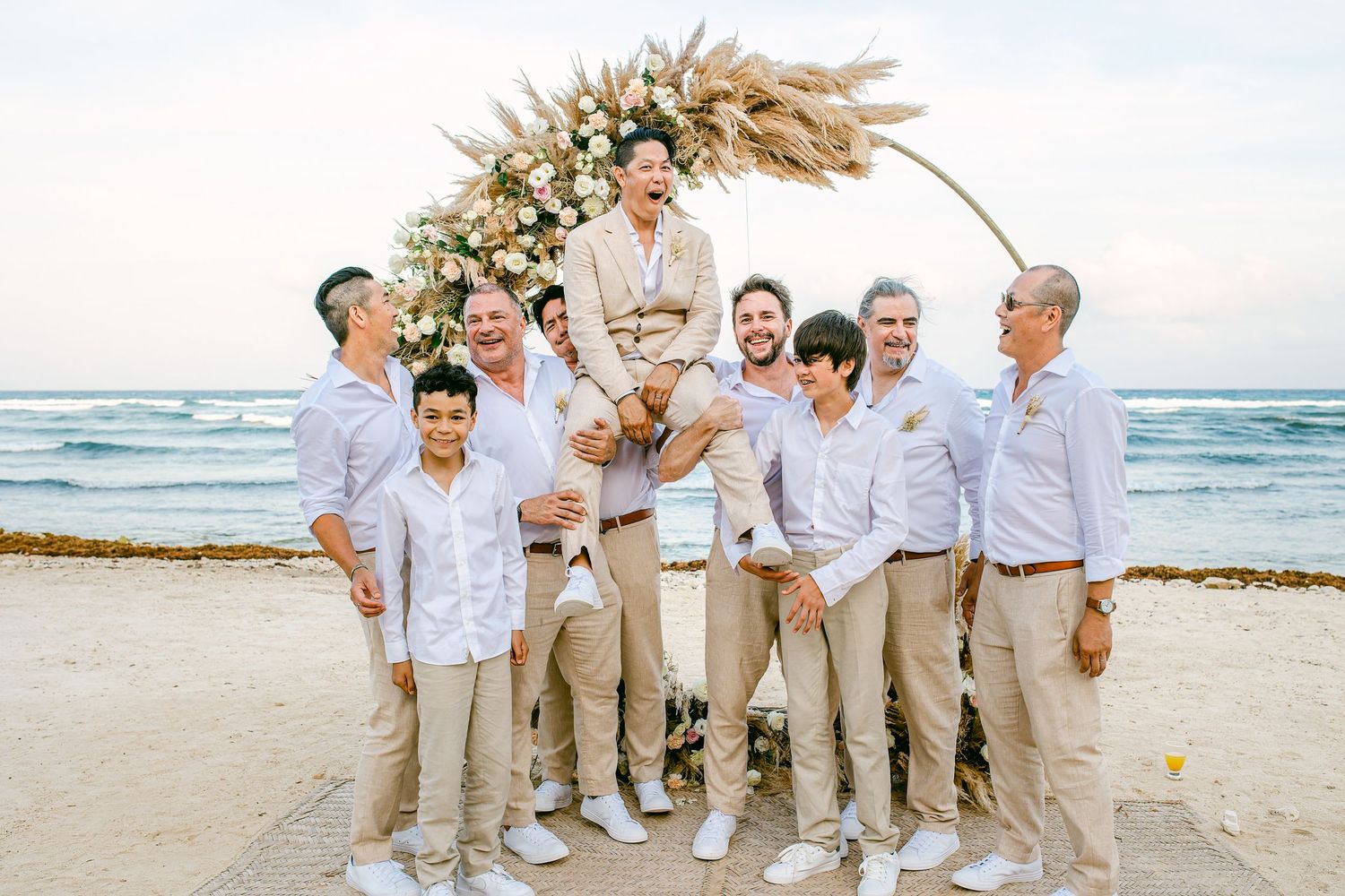 Blue Venado Weddings photography – intimate beachfront ceremony.