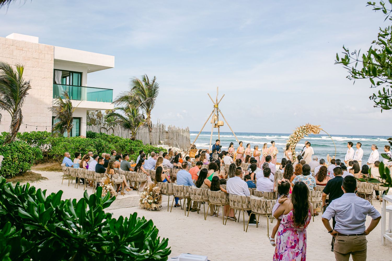 Blue Venado Weddings photography – intimate beachfront ceremony.