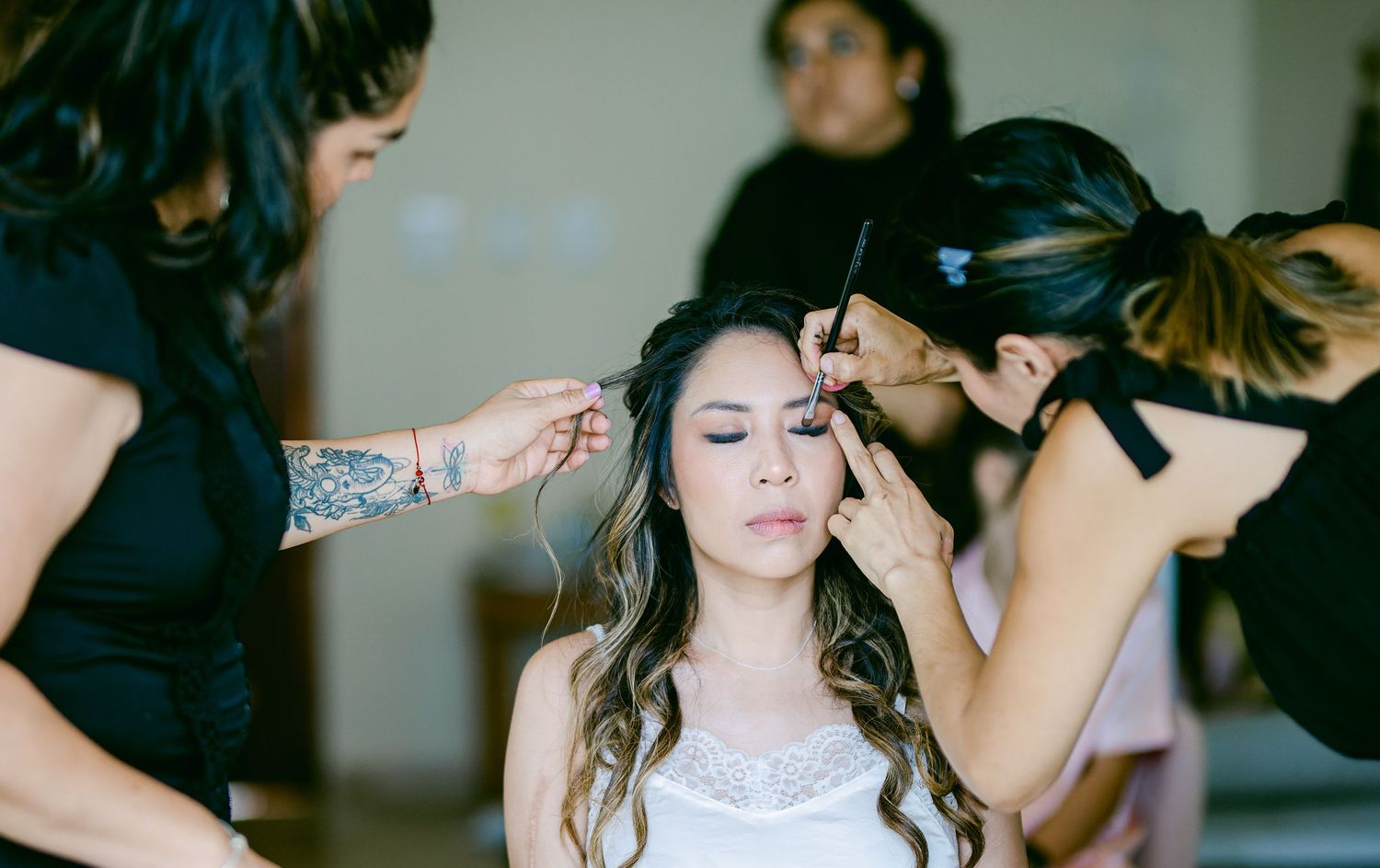 Candid Blue Venado Weddings photo – emotional bride and groom moment.