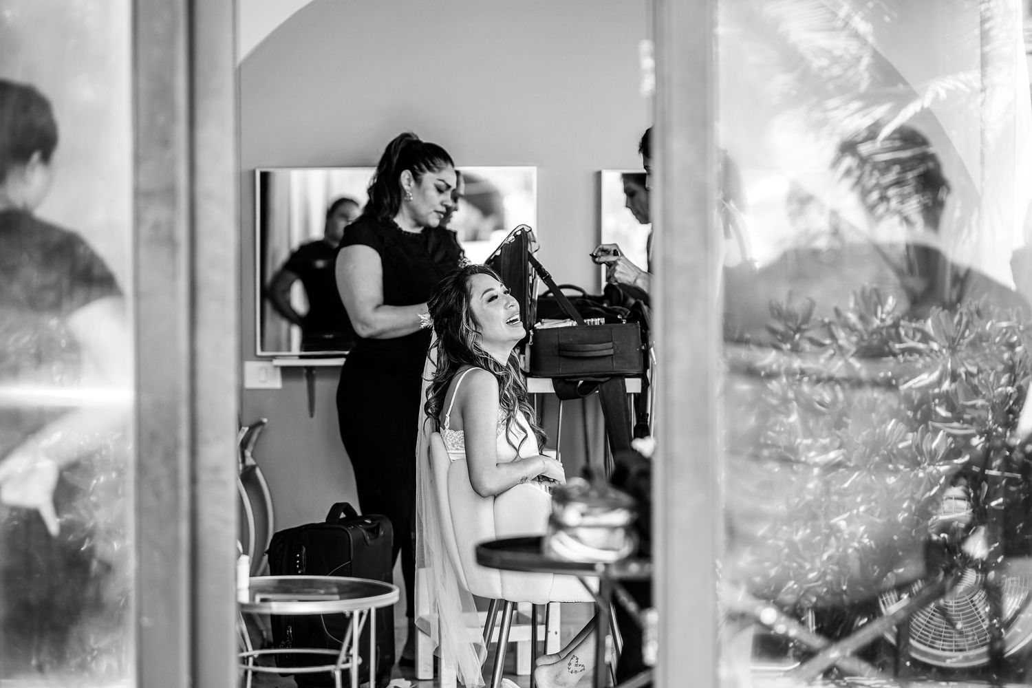 Candid Blue Venado Weddings photo – emotional bride and groom moment.
