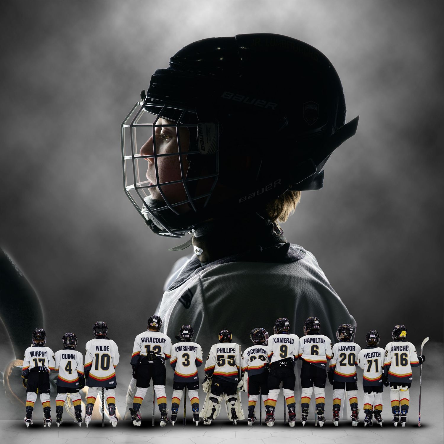 Sports photography, sports photo, hockey, team, team photo