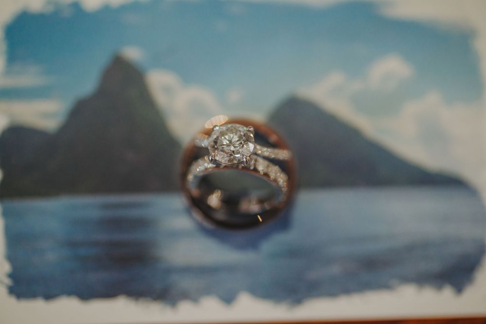 St Lucia wedding photographer captures Caille Blanc Villa Wedding with fireworks surprise