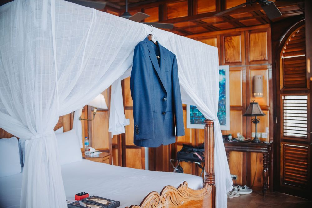St Lucia wedding photographer captures Caille Blanc Villa Wedding with fireworks surprise