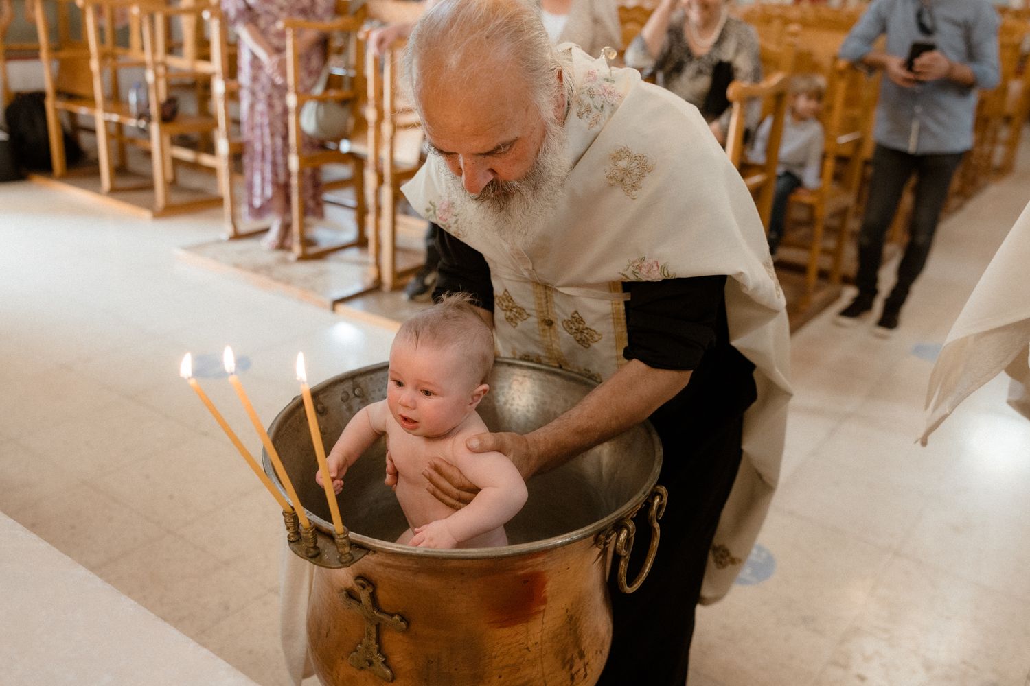 Christening photographer in Paphos and Limassol capturing timeless images with respect and care.