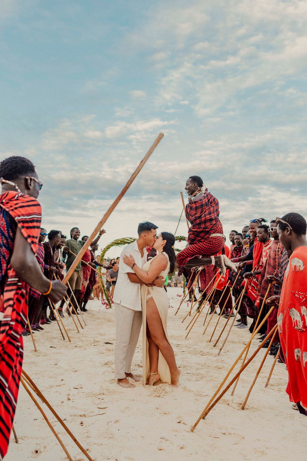 Surprise proposal Zanzibar beach photos