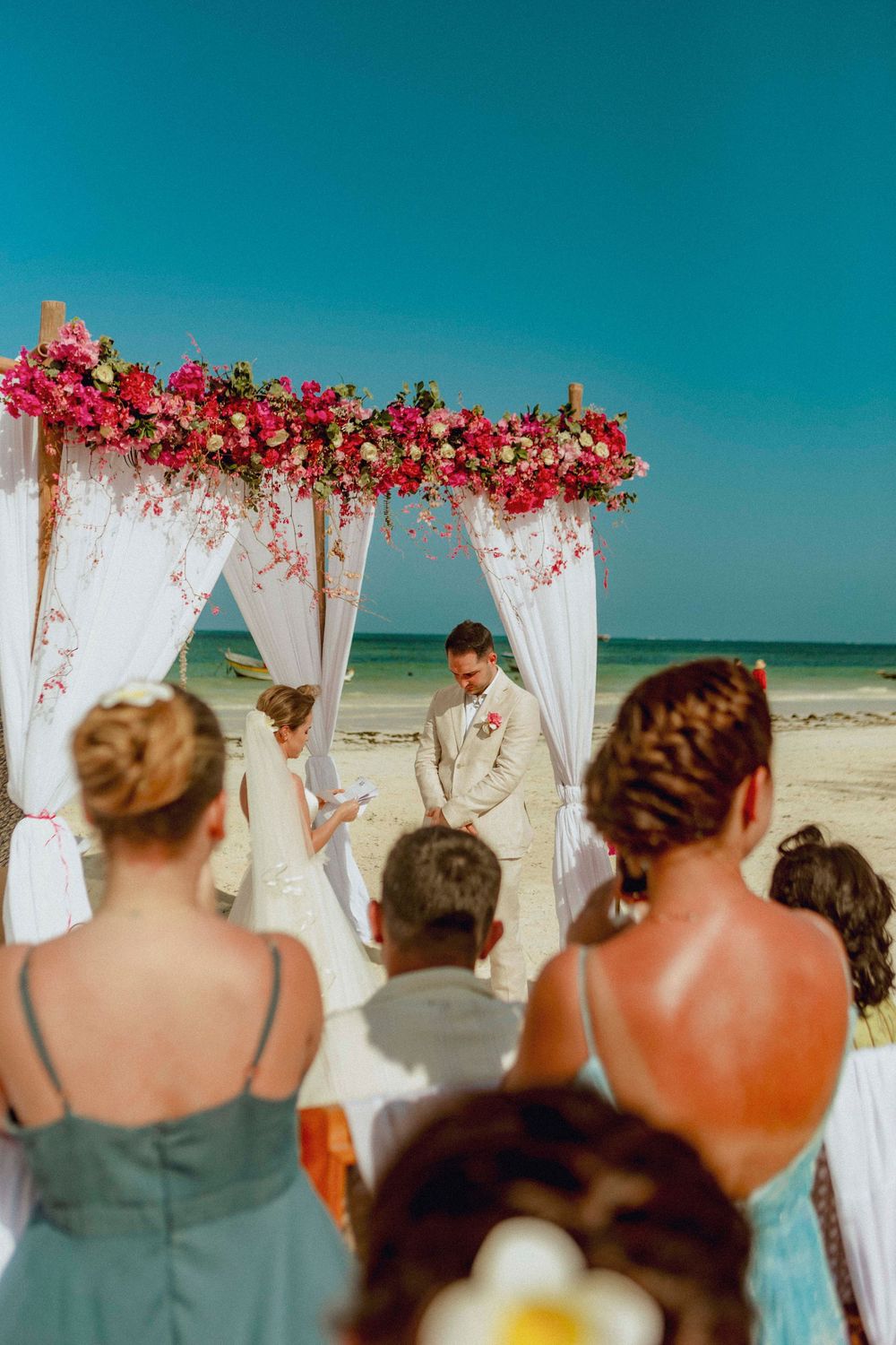 Engagement photoshoot in Zanzibar with ocean view