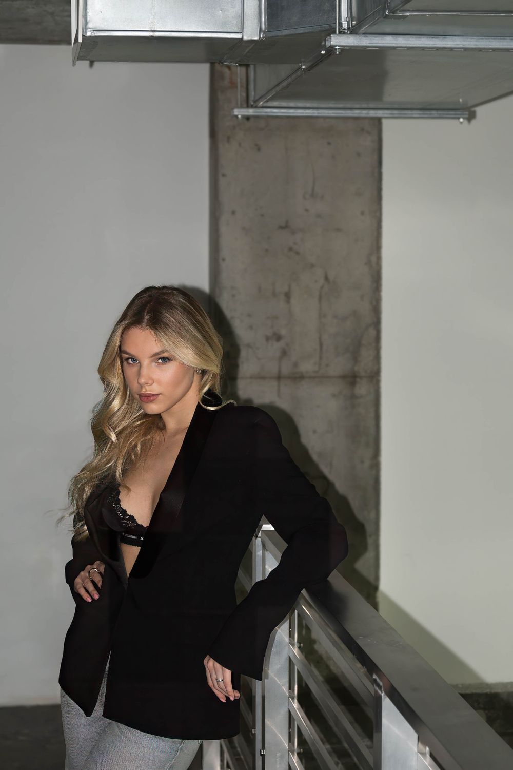 One of the beautiful models posing at Preston Luke's Nikon-hosted portrait photography workshop.