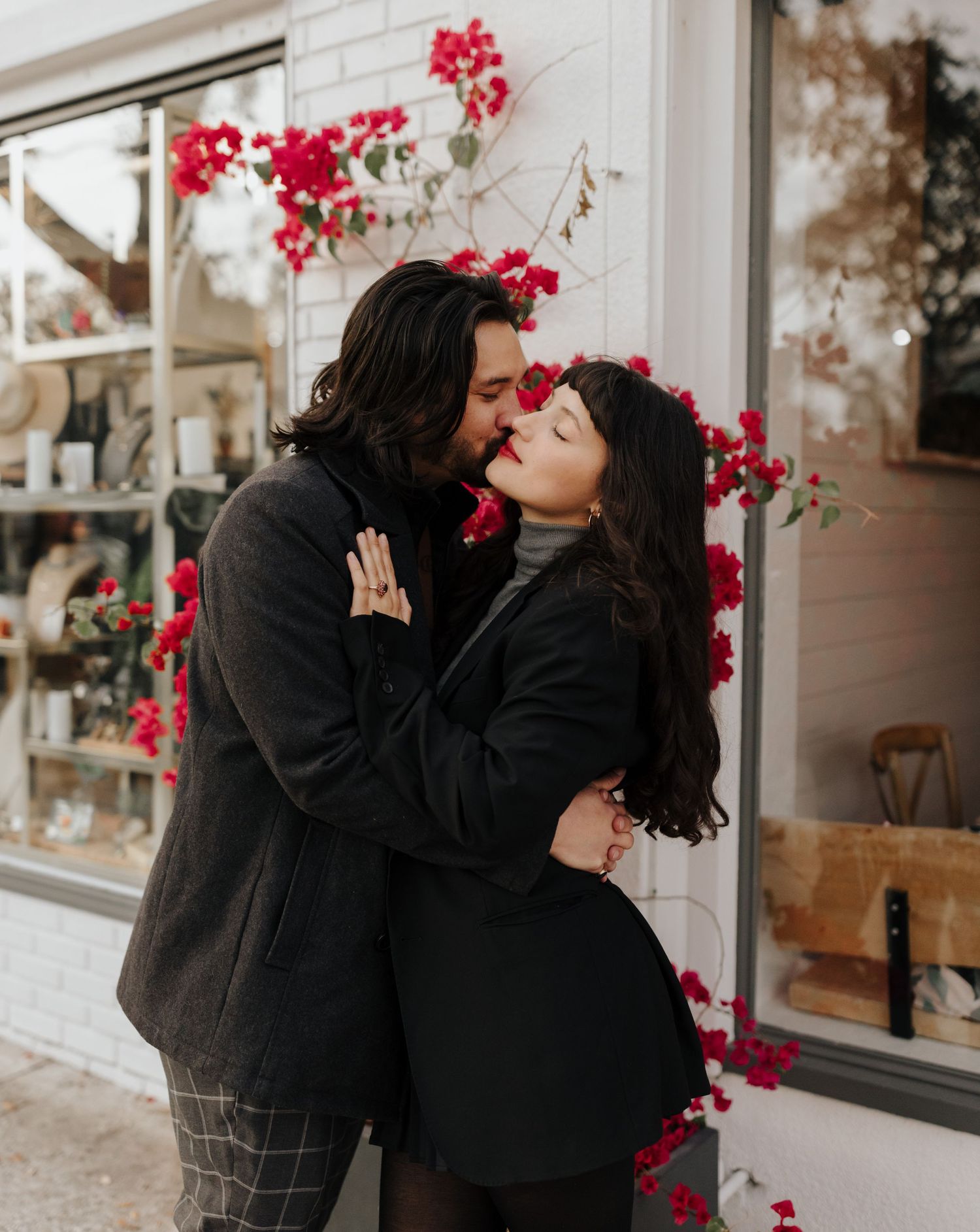 Downtown St Pete couples session shot by Indigo River Photo, Downtown St Pete engagement shoot by Indigo River Photo at Bonu Taverna