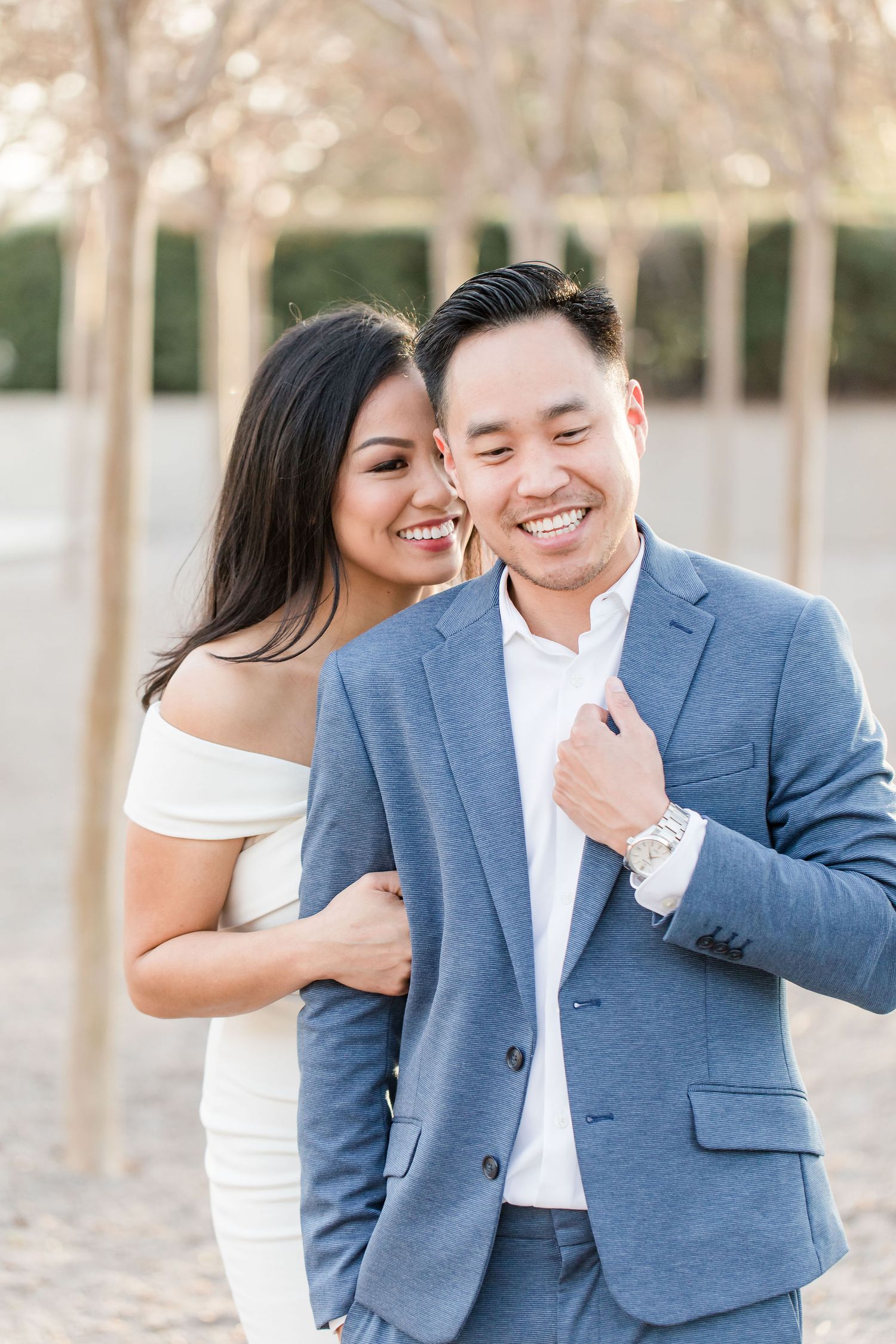 Engagement Session at the Dallas Arboretum and Botanical Gardens.