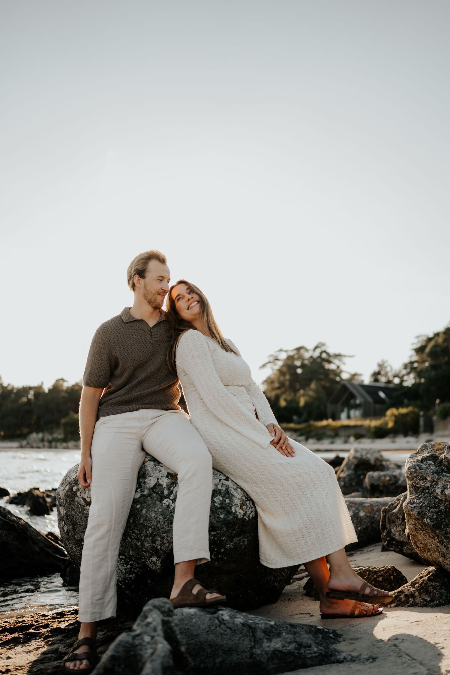 Bröllopsfotograf kristianstad. Förlovningsfotografering Åhus, solnedgång