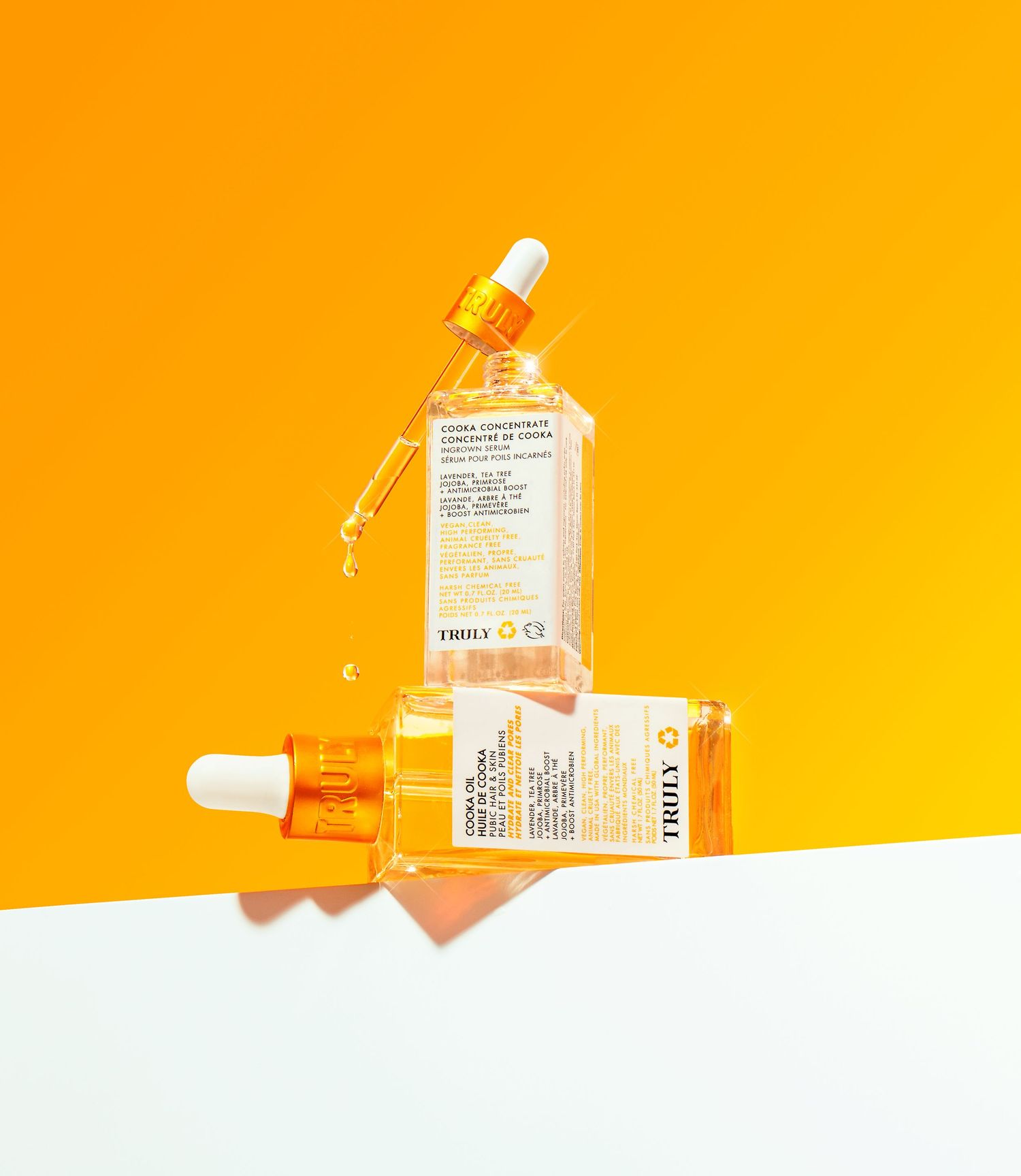 colorful, vibrant product photography for a skincare and cosmetics brand