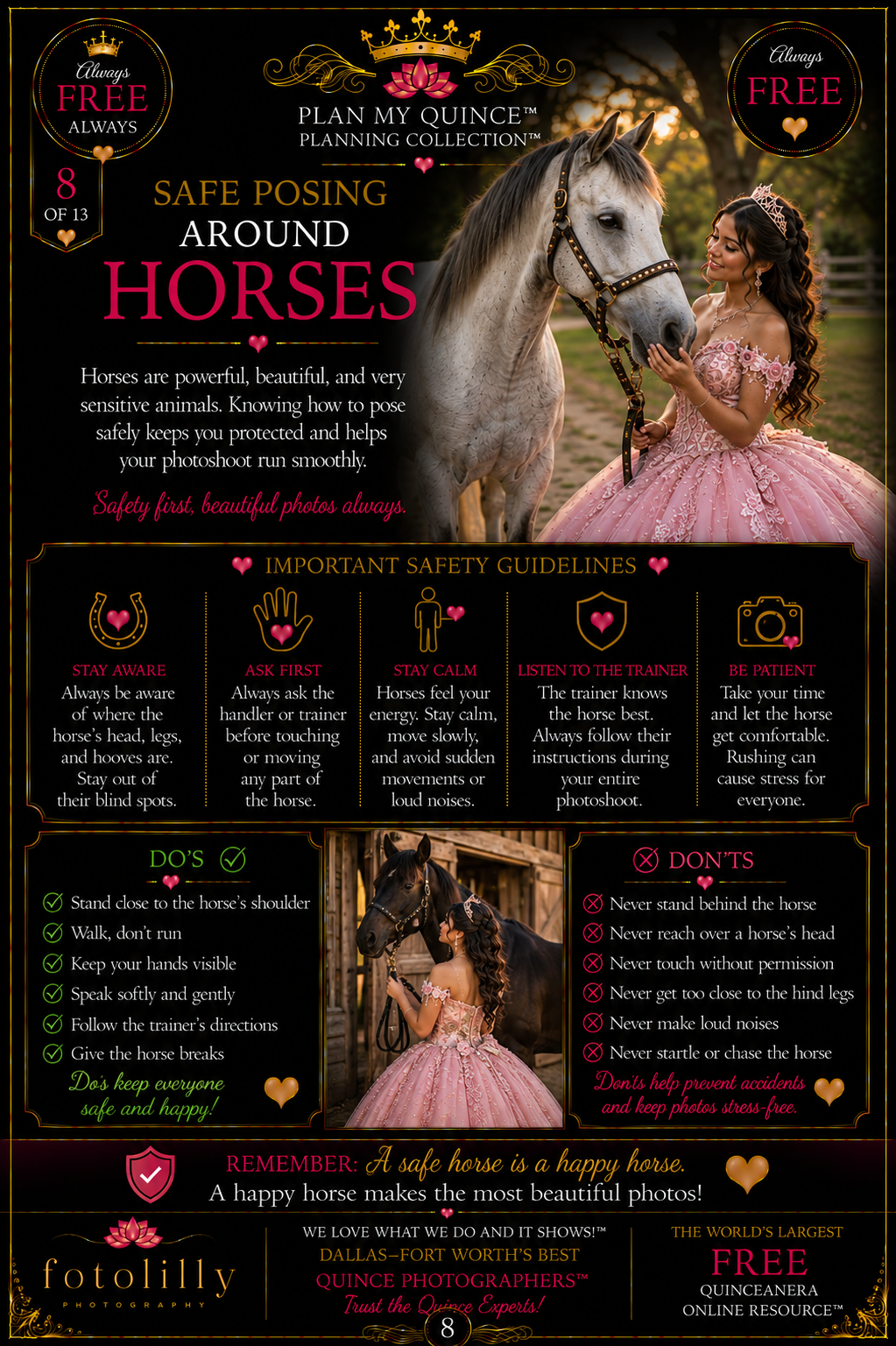FREE Quinceañera learning center featuring planning tutorials, printable resources, planning academy and expert planning advice