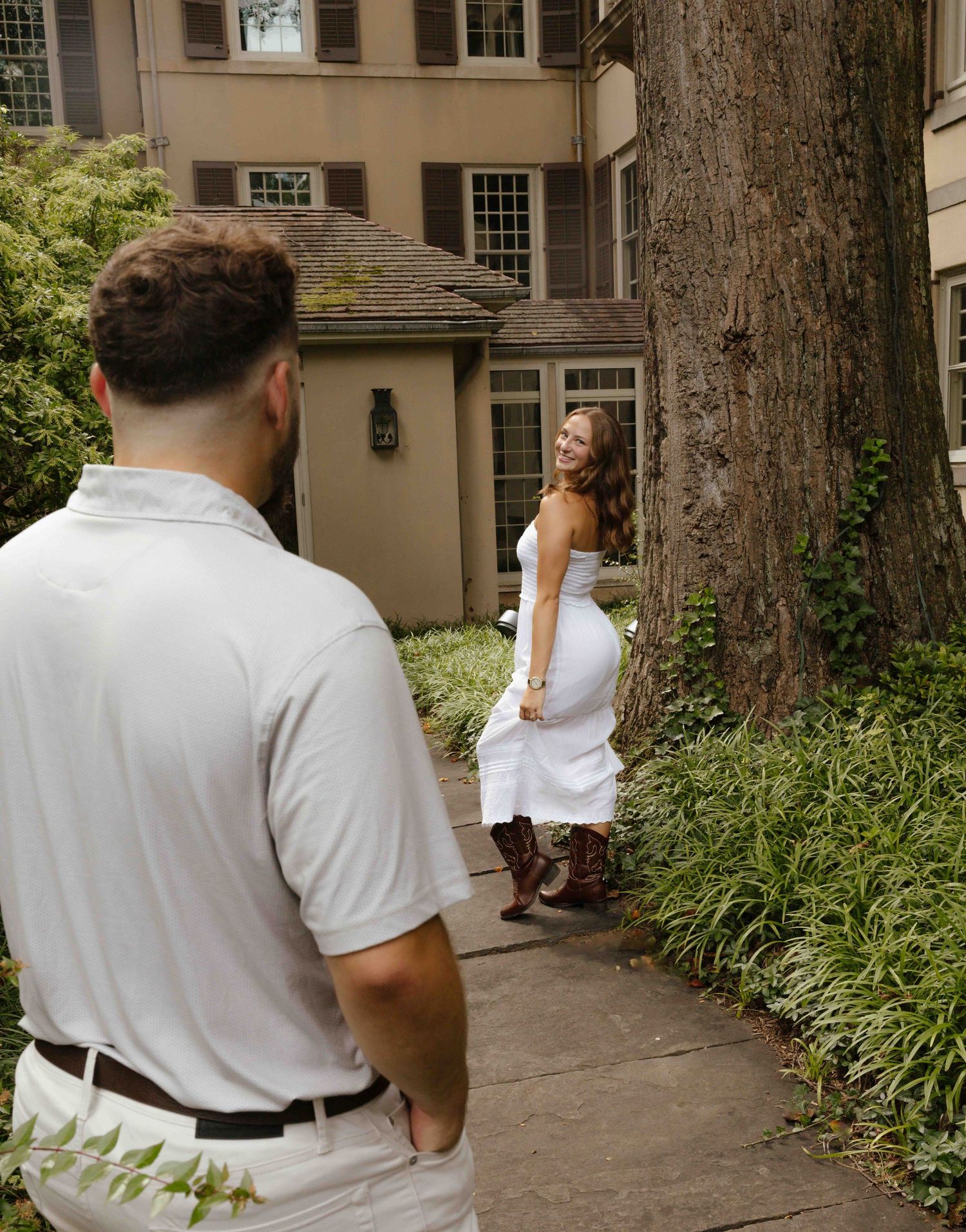 Romantic engagement photo captured in Central Pennsylvania, showcasing genuine connection, love, and timeless moments between couples.