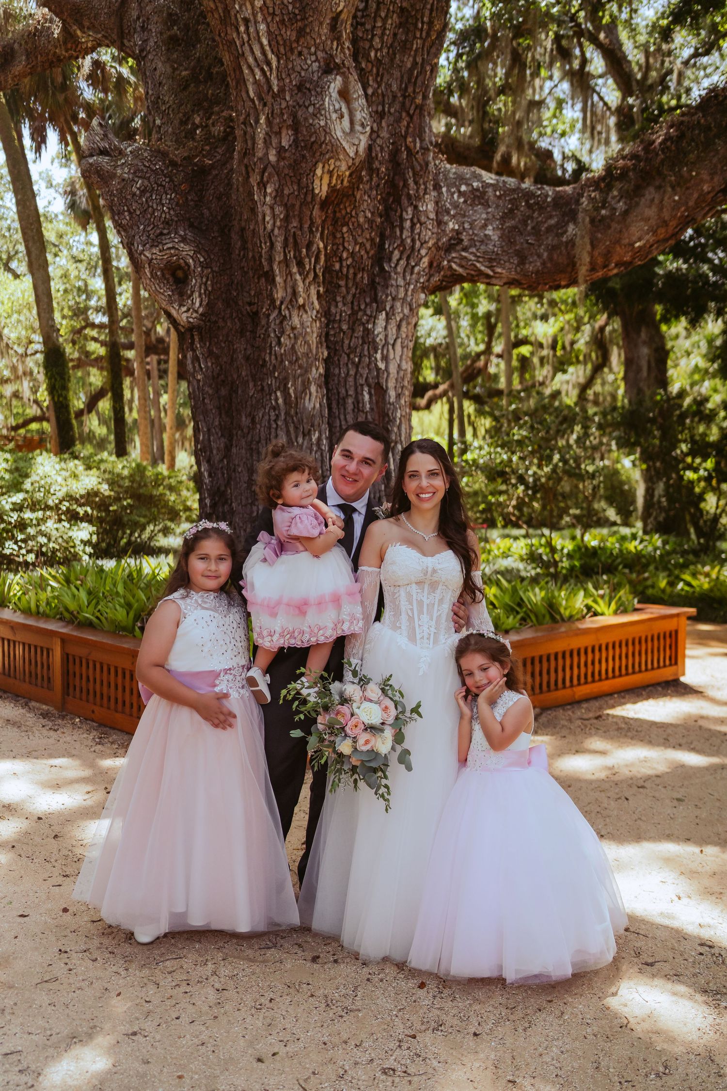 Washington Oaks Gardens State Park Wedding in Palm Coast, Florida. Family wedding photography.