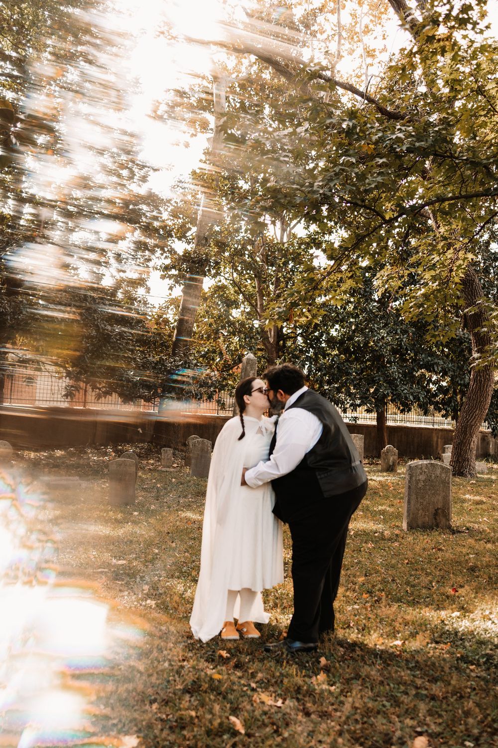 Elopement photography at historic Old Gray Cemetery in Knoxville, Tennessee with Nina Thomas Photography.