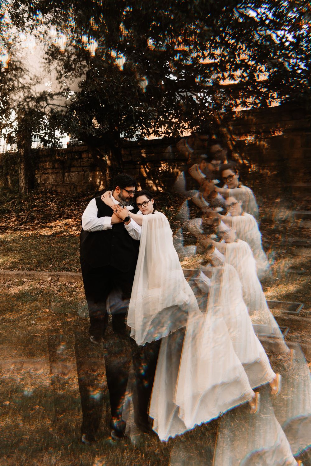 Elopement photography at historic Old Gray Cemetery in Knoxville, Tennessee with Nina Thomas Photography.
