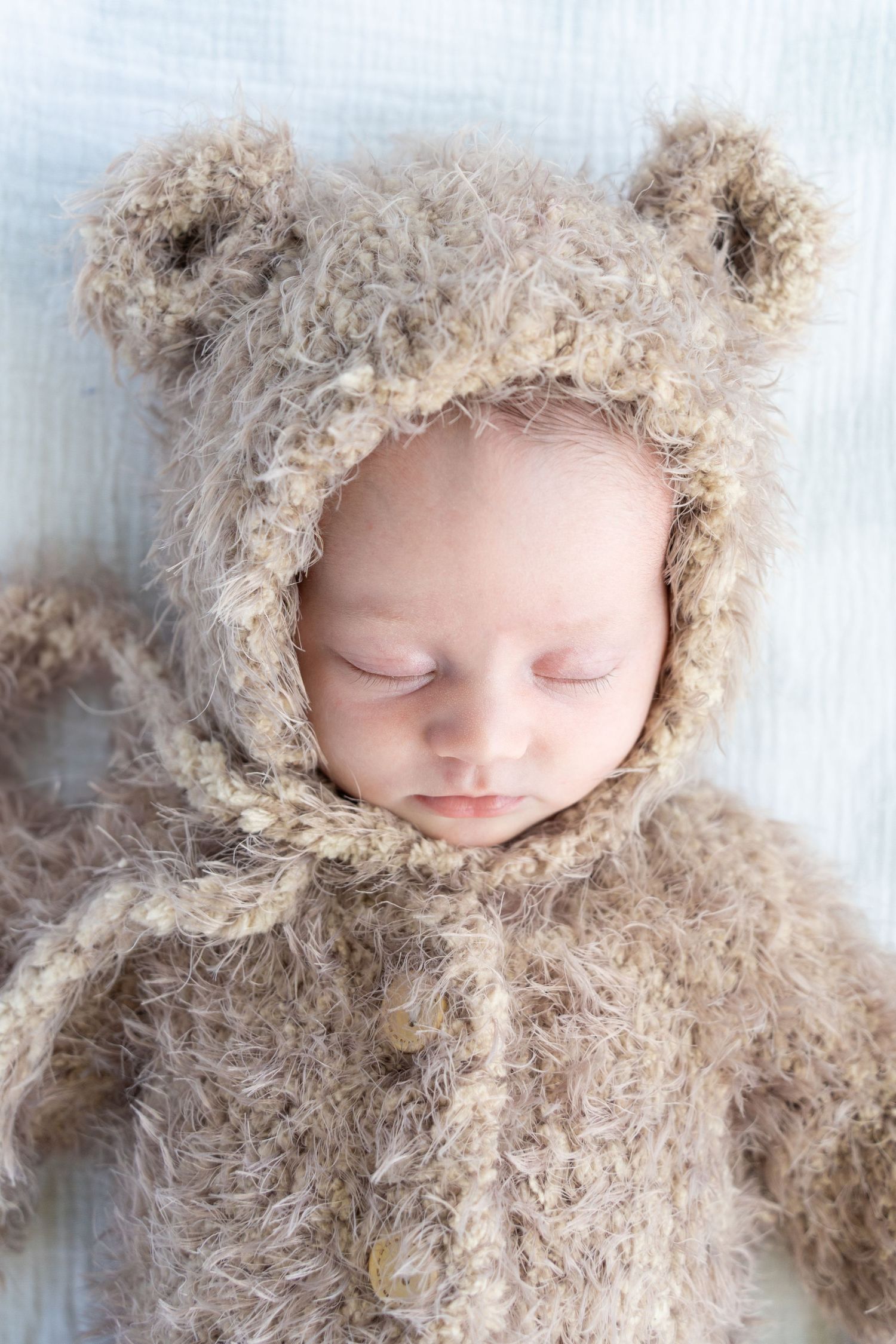 Baby in bear costume