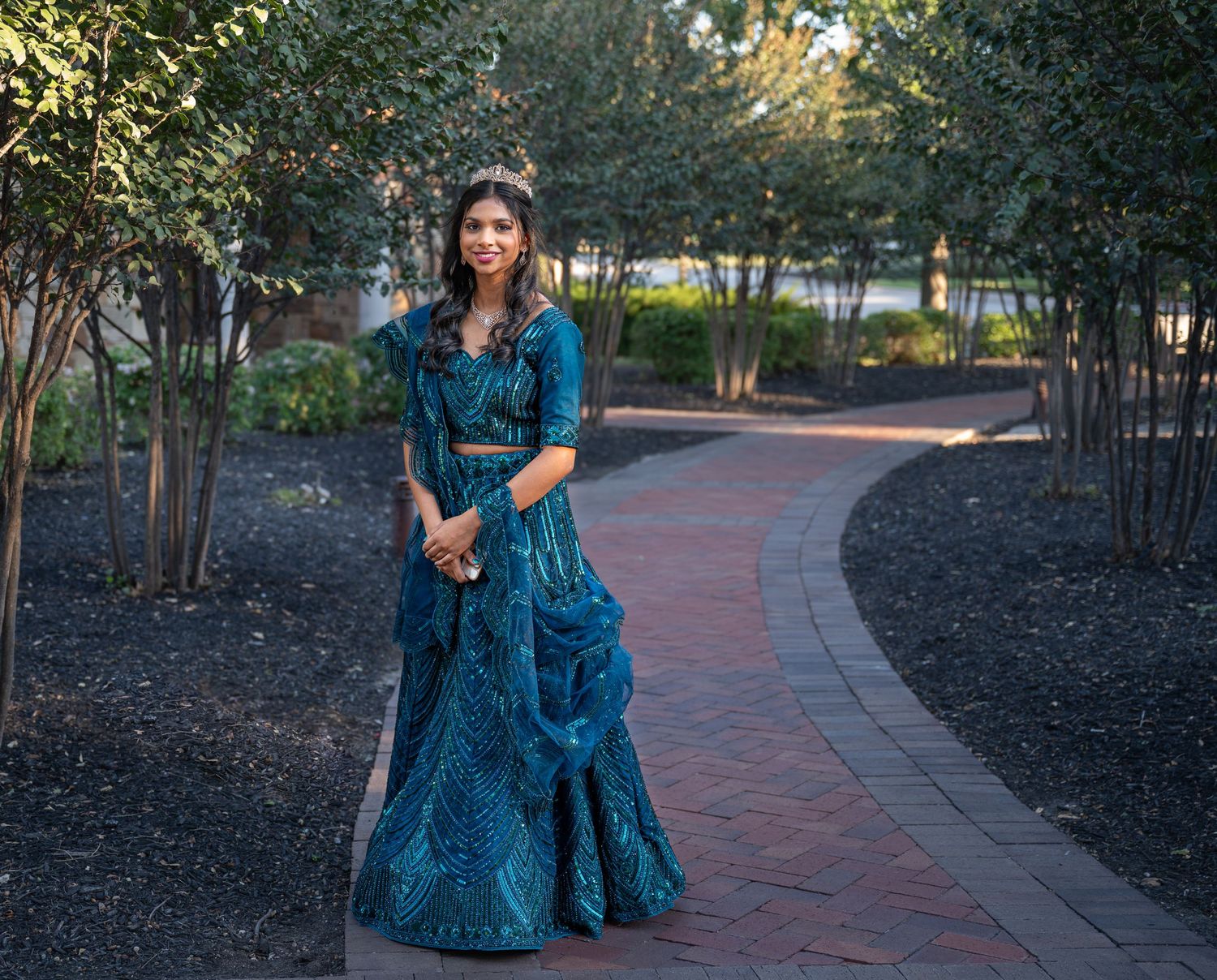 Sixteen-year-old girl embracing womanhood during Sweet 16 photoshoot
