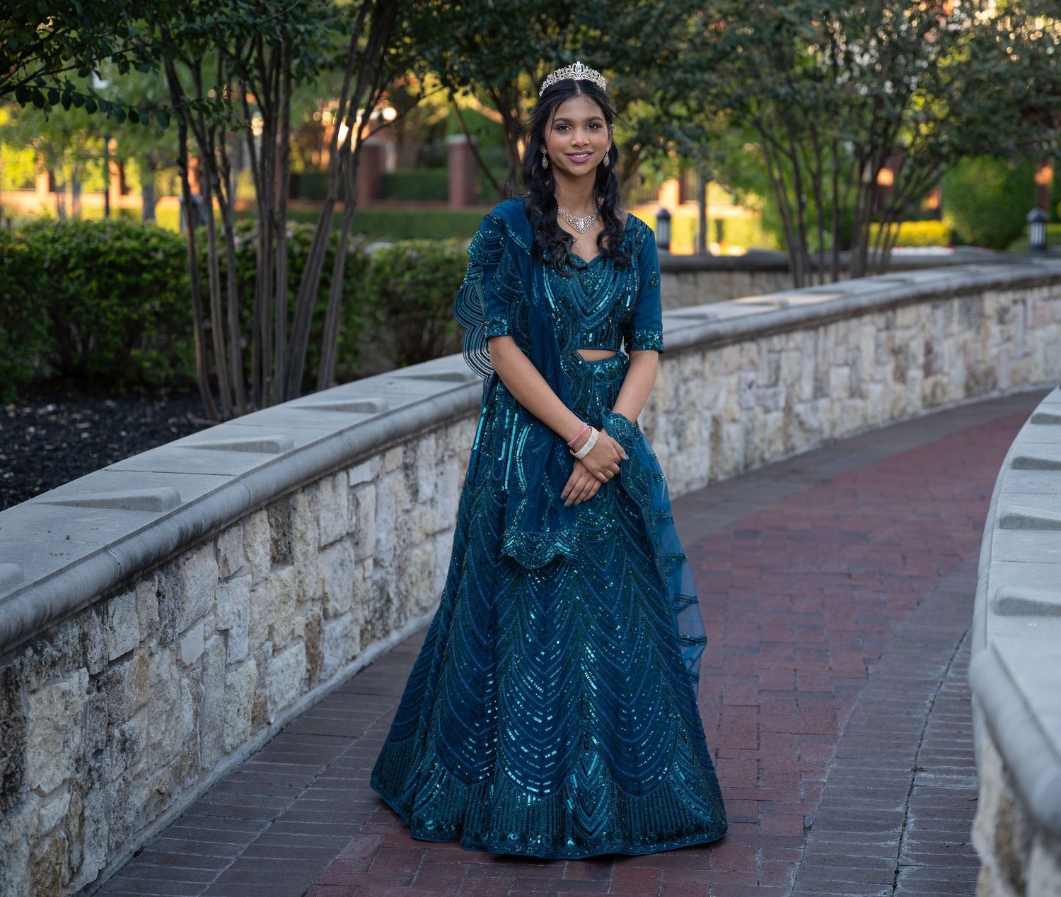 Sixteen-year-old girl embracing womanhood during Sweet 16 photoshoot
