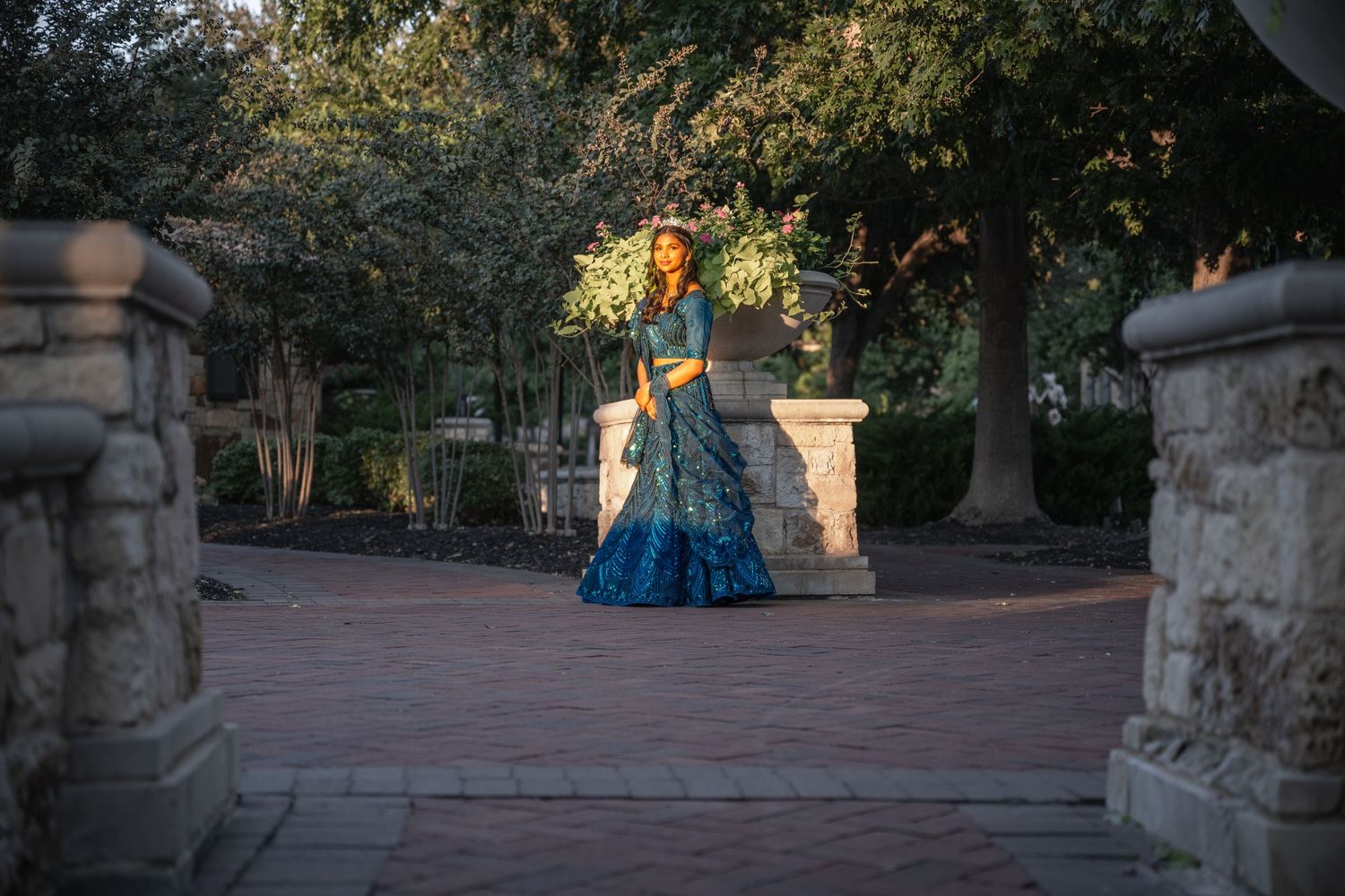 Sixteen-year-old girl embracing womanhood during Sweet 16 photoshoot