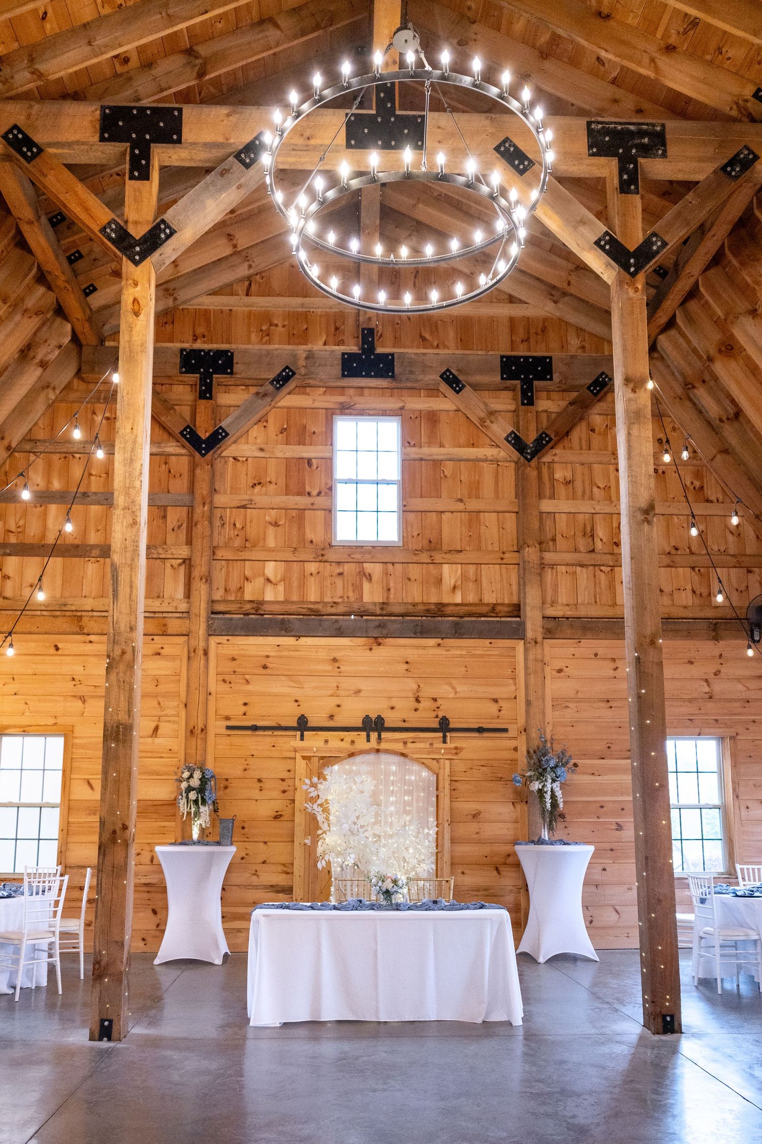 Inside of Wilkins Barn, Coats, NC. Wedding Photography.