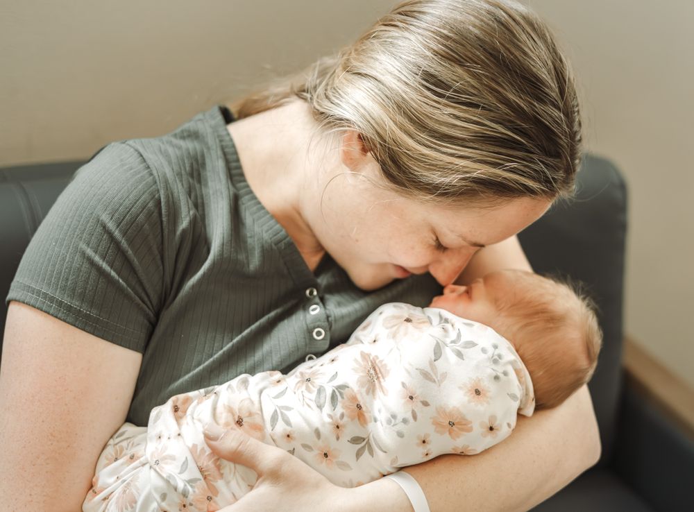 Momma and New Baby photography