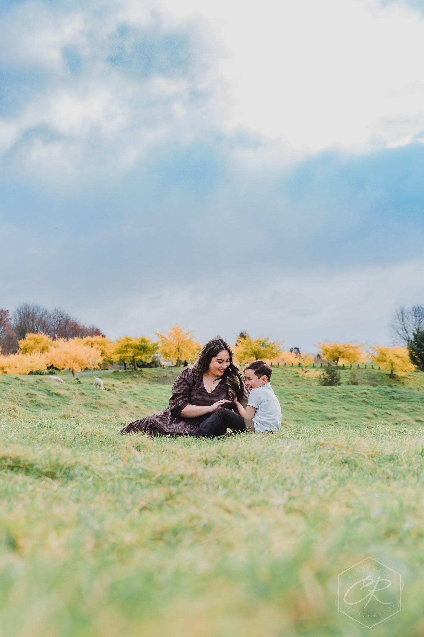 family photoshoot at the centennial rotorua tree trust