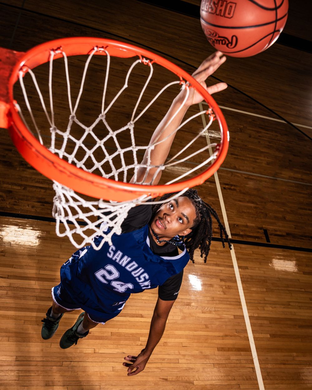 High school basketball player.