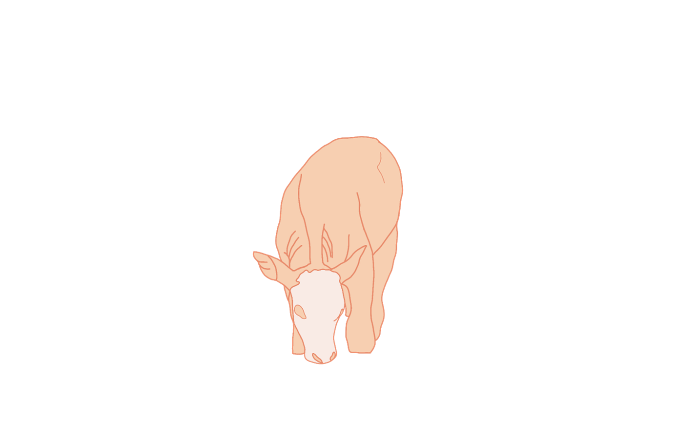 Minimalist pink pig silhouettes in a repeating pattern.